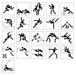 1972 Olympic Games Pictograms