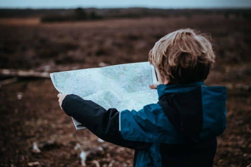 Kid with Map