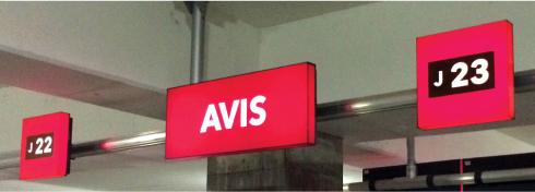 Avis - Ceiling sign 02