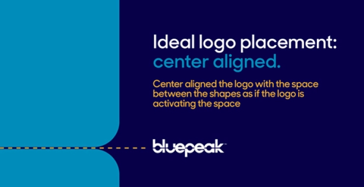 Bluepeak - Logo placement