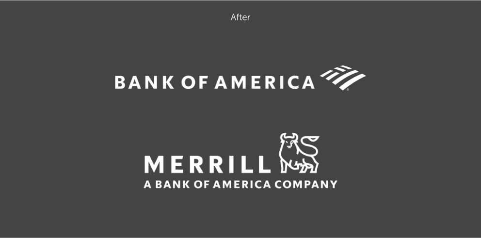 Bank of America - After logos