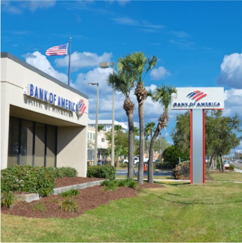 Bank of America - Outdoor signs
