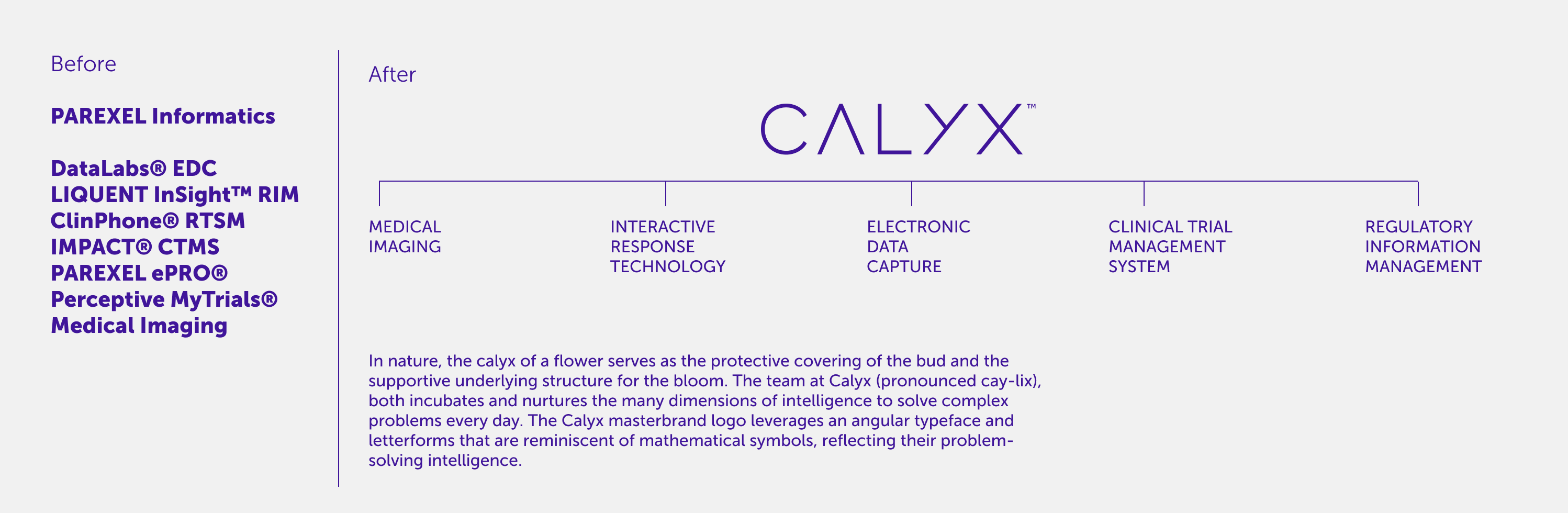 Calyx - Before and after