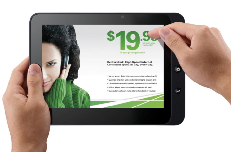 CenturyLink - Tablet display