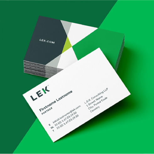 LEK - Collateral business cards