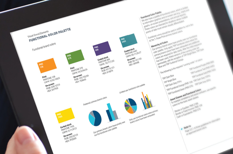 T. Rowe Price - Color palette