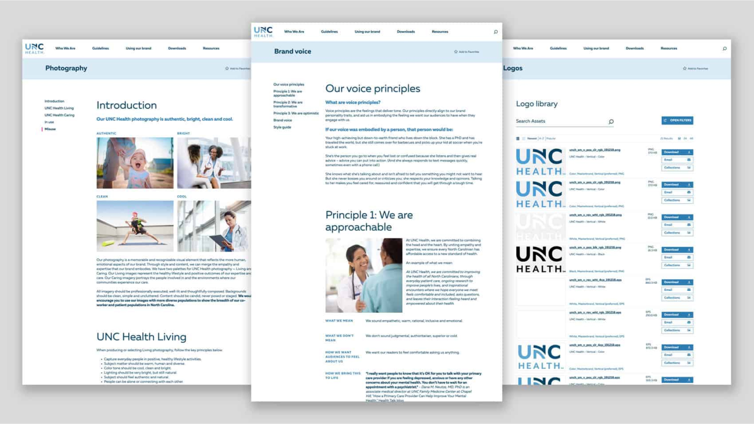 UNC Health - Brand examples