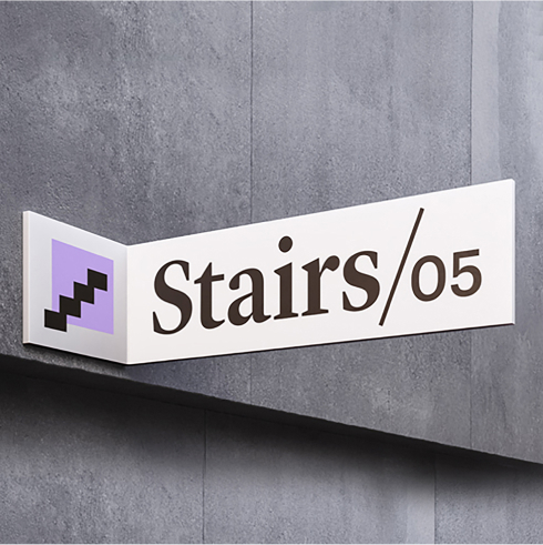 WTW - Static environment stair signage